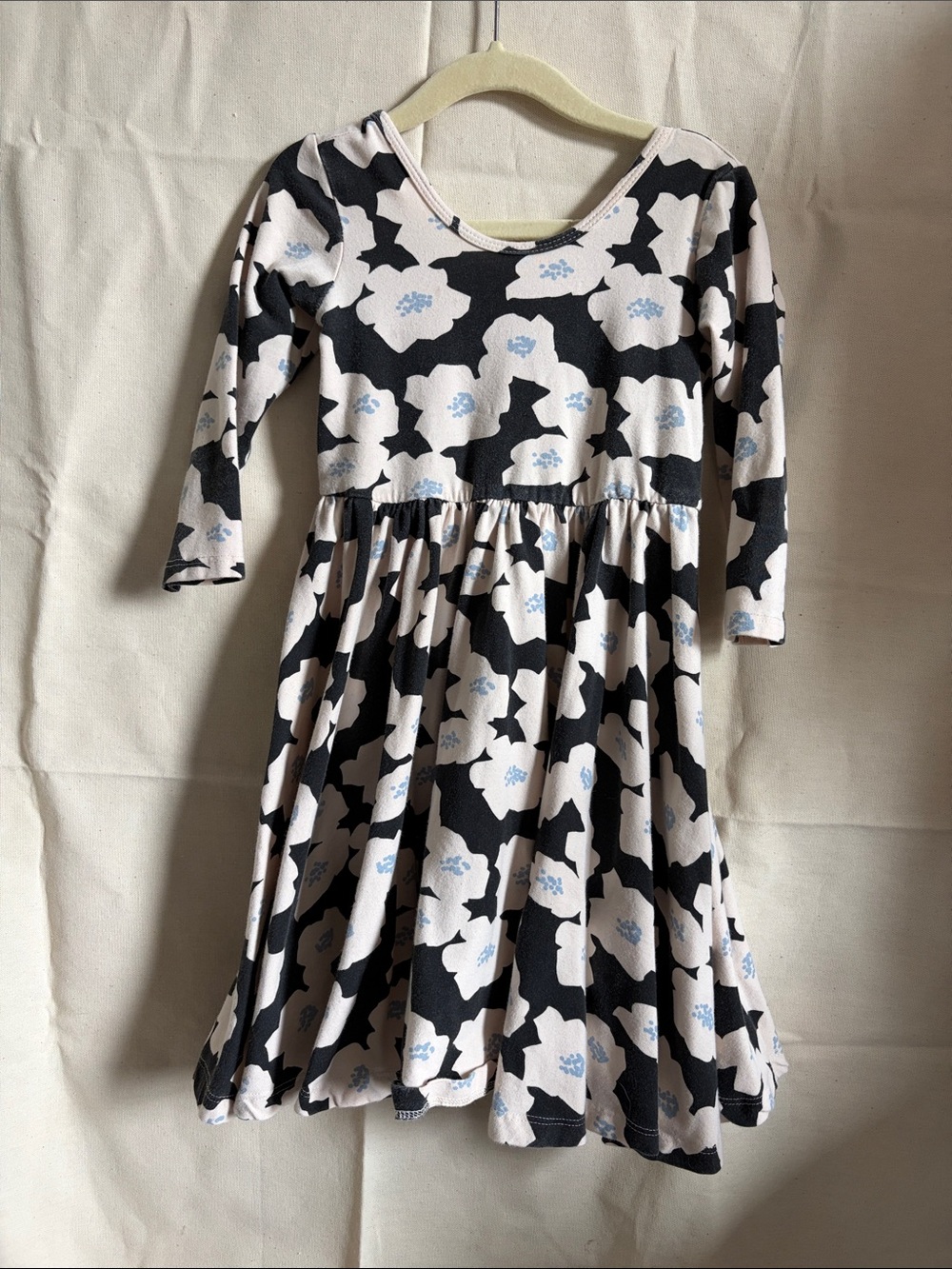 Alice + Ames Black and White Floral Ballet Dress